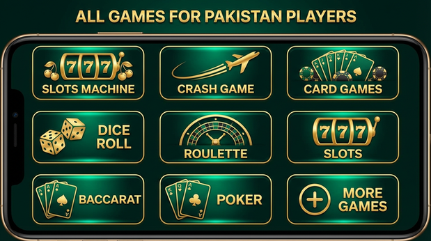 Main screen of pak jackpot games page for PK players - 4